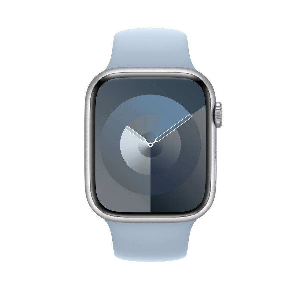 Apple Sportarmband 45 mm – Armband – für Apple Watch (Serie 1–3, Serie 4–6 & SE, Serie 7–8), Hellblau, S/M