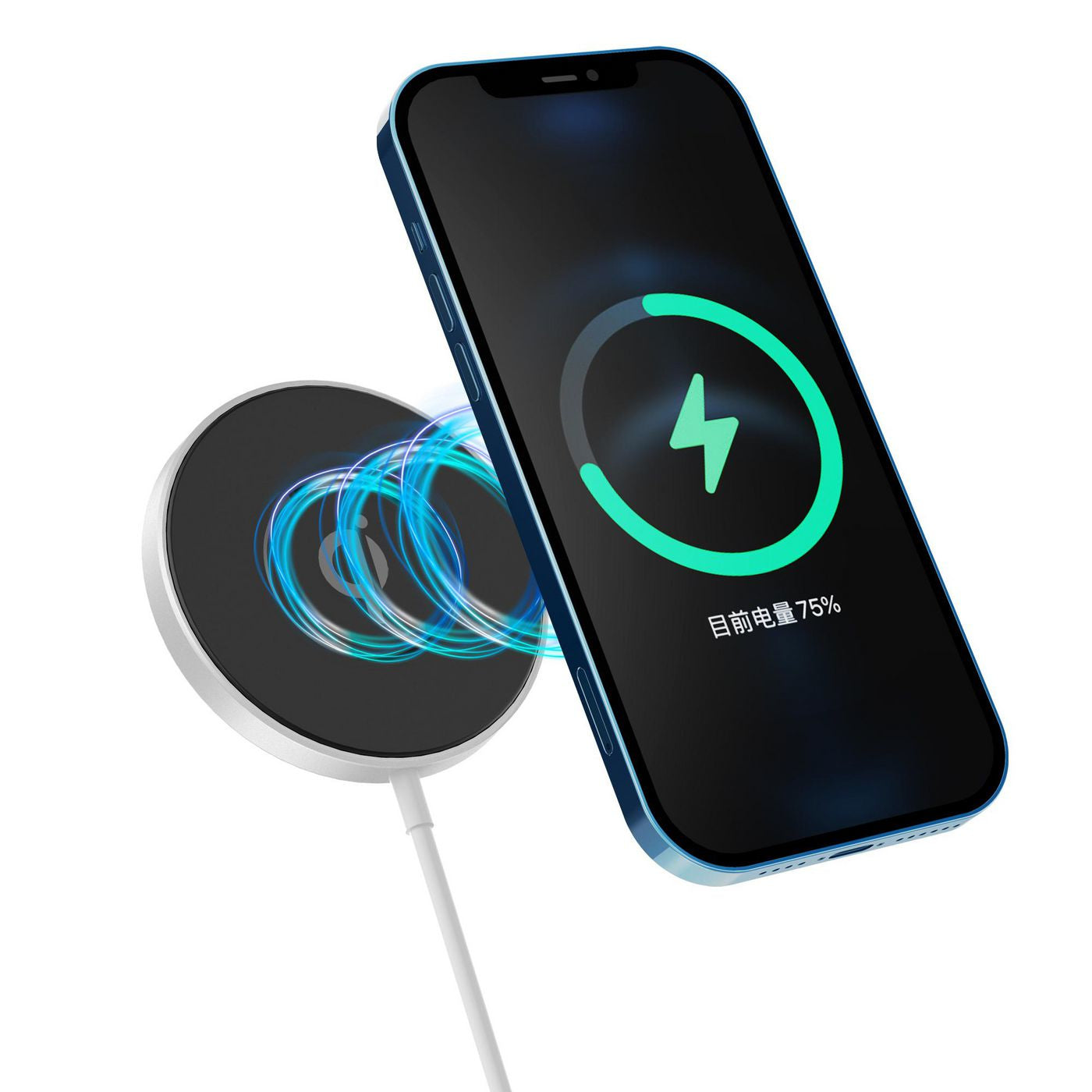 eSTUFF Magnetisches Wireless Ladegerät 15 W – USB‑C, MagSafe – für iPhone 12 Serie & Qi Smartphones