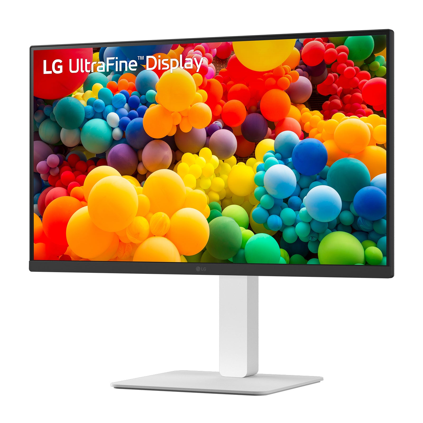 LG 27US550-W – Monitor, 27" 4K UHD (3840 × 2160), IPS, 60 Hz, 300 cd/m², VESA 100 × 100, Weiss