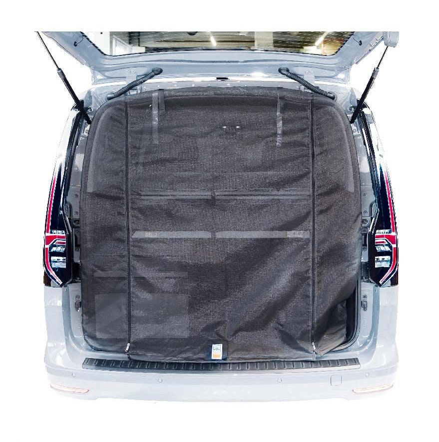 VanQuito Heckmoskitonetz – mit Reissverschluss, feines Mesh – für Ford – Schwarz – Glasfaser, PVC-beschichtet