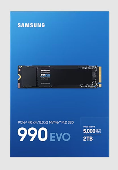 Samsung 990 EVO 2 TB – M.2 2280 NVMe PCIe 4.0