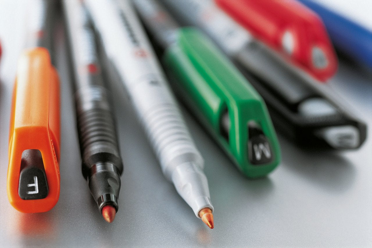 STABILO Permanentmarker für Folien und glatte Oberflächen – sortiert
