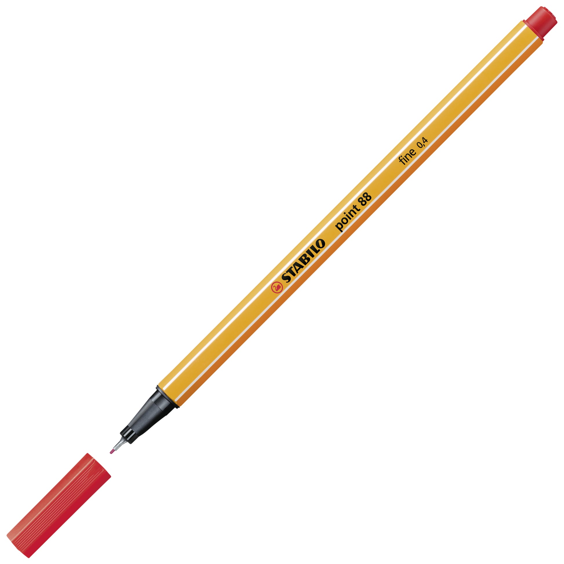 STABILO Fineliner 0,4 mm – rot
