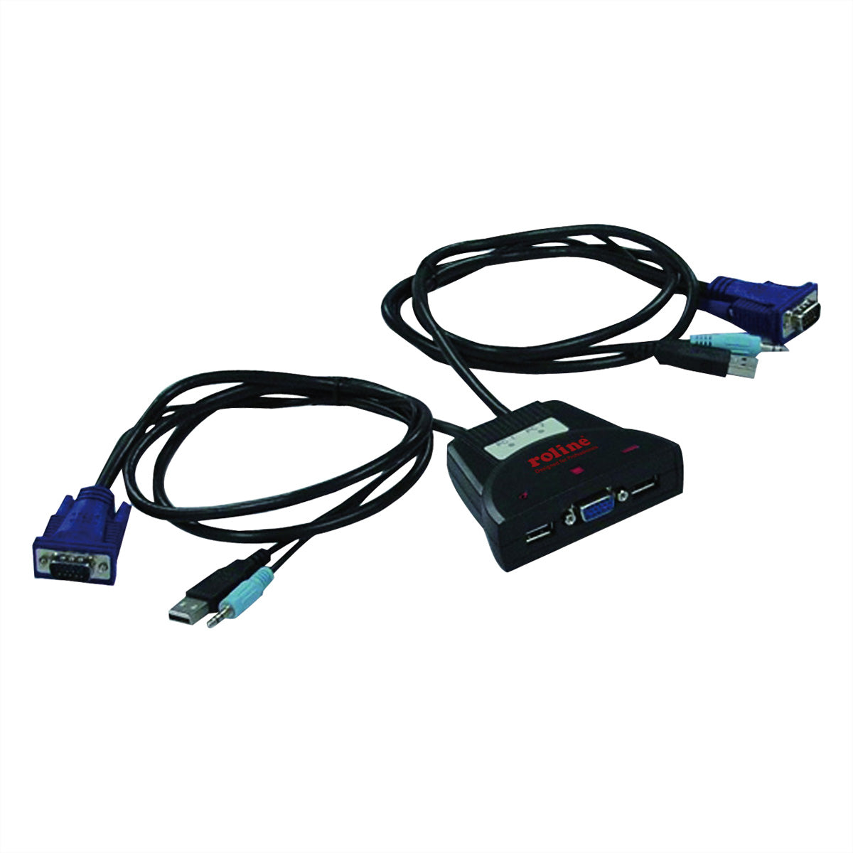 ROLINE Star – 2-Port VGA KVM-Switch – 1920 × 1080, Audio