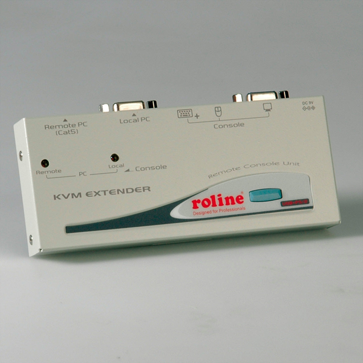 ROLINE KVM-Extender VGA/USB zu RJ-45 – bis 150 m, 1024 × 768 – für VGA-Monitor und USB-Tastatur/Maus
