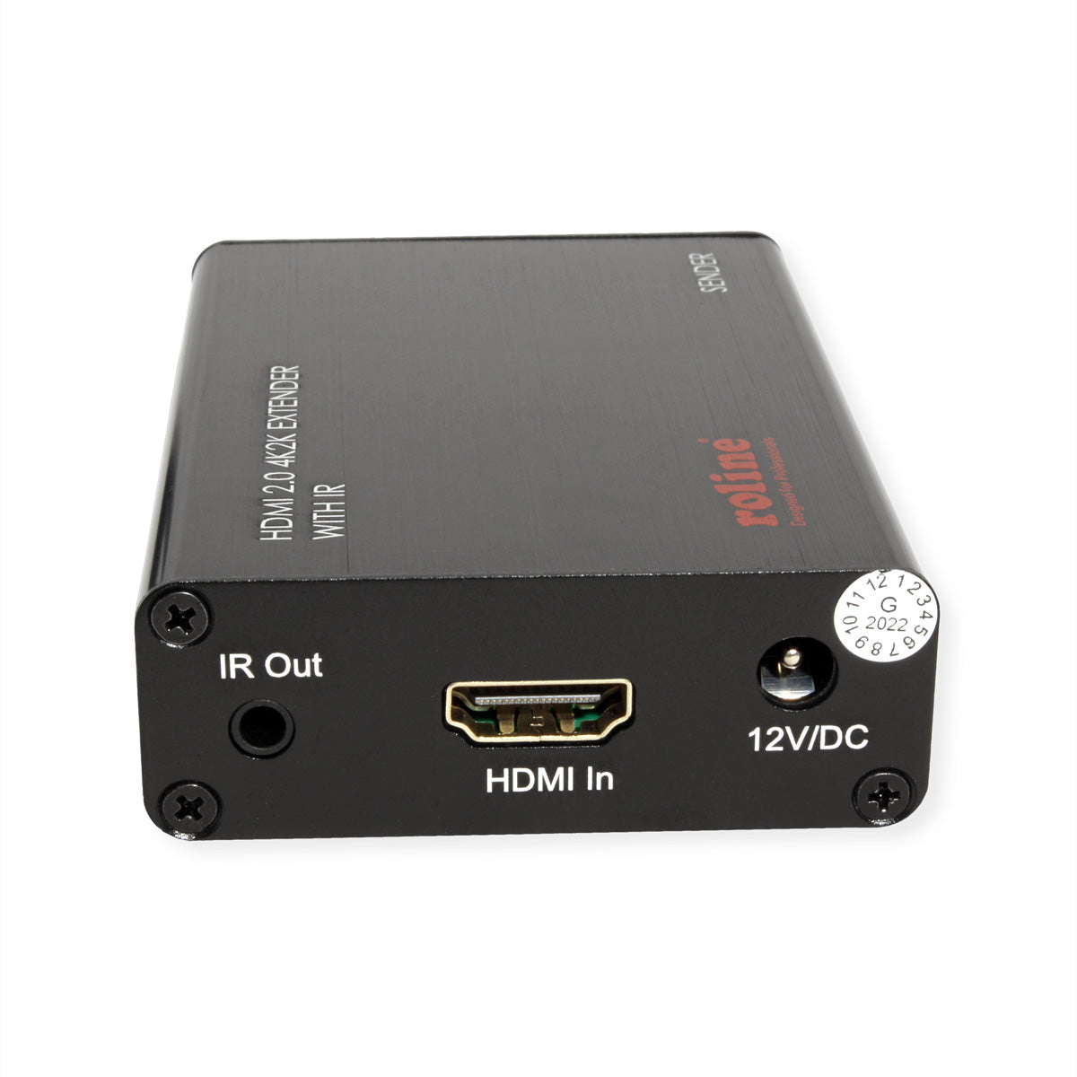 ROLINE HDMI Extender-Kit – 4K @ 60 Hz bis 30 m, Full HD bis 45 m, über Cat6A-Kabel, Sender + Empfänger