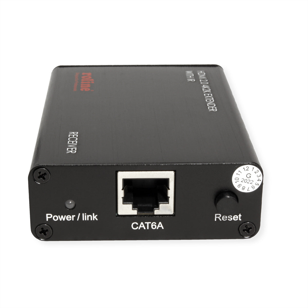 ROLINE HDMI Extender-Kit – 4K @ 60 Hz bis 30 m, Full HD bis 45 m, über Cat6A-Kabel, Sender + Empfänger