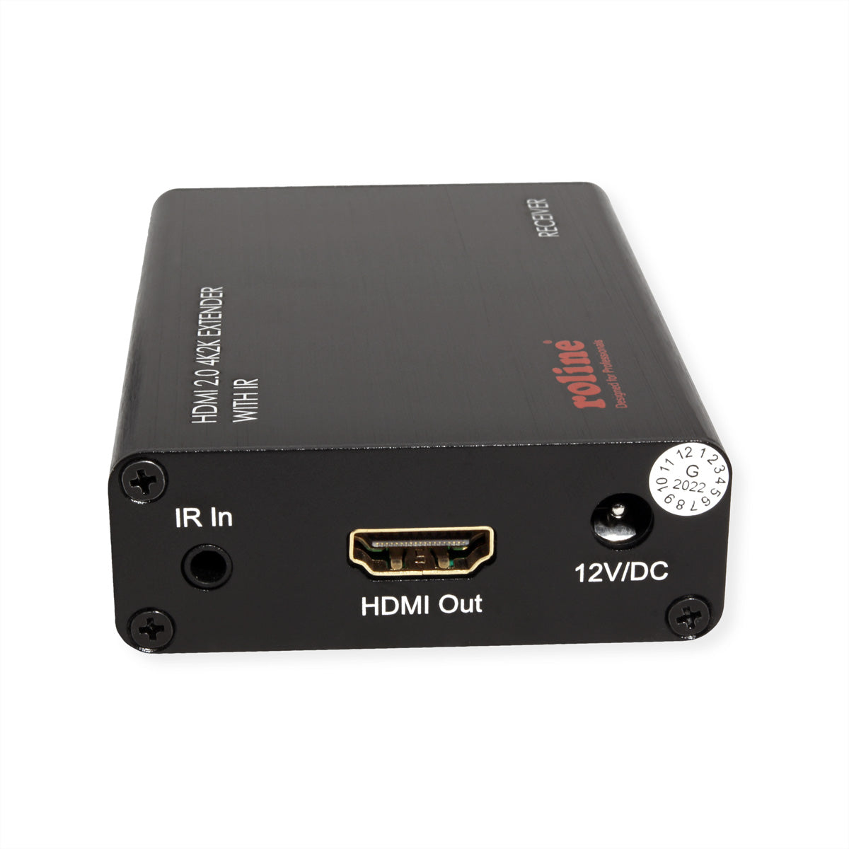 ROLINE HDMI Extender-Kit – 4K @ 60 Hz bis 30 m, Full HD bis 45 m, über Cat6A-Kabel, Sender + Empfänger