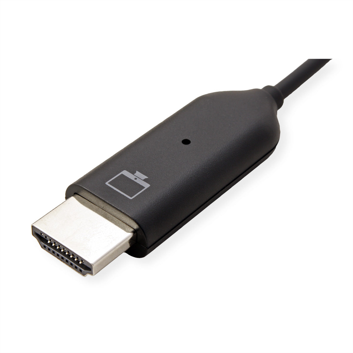 ROLINE P2P-Anzeige-Dongle-Set – Drahtloses Präsentationssystem – Full HD, HDMI, Schwarz
