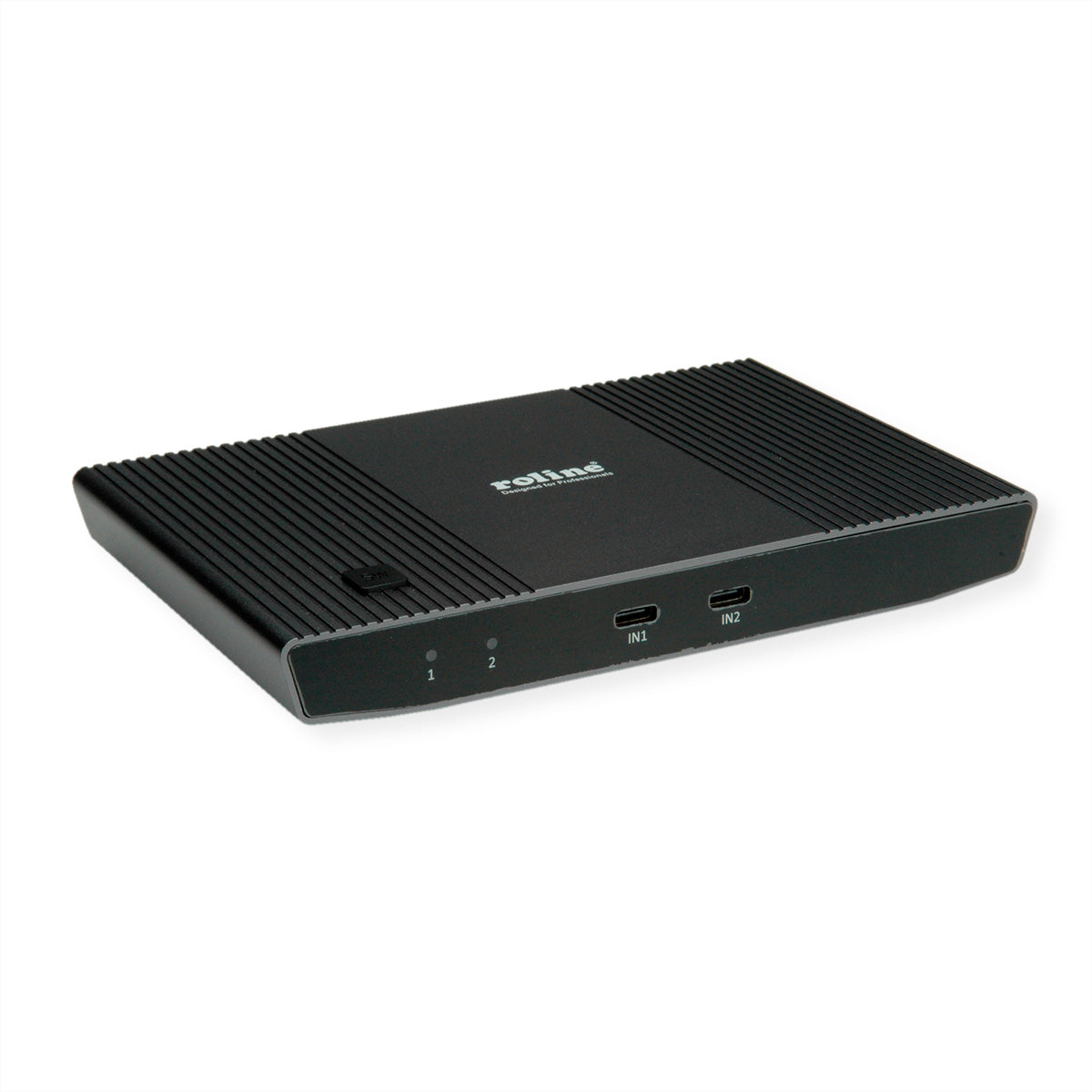 ROLINE 2-Port HDMI KVM-Switch – 4K/60 Hz, USB 3.0-Hub, USB-C PD 100 W