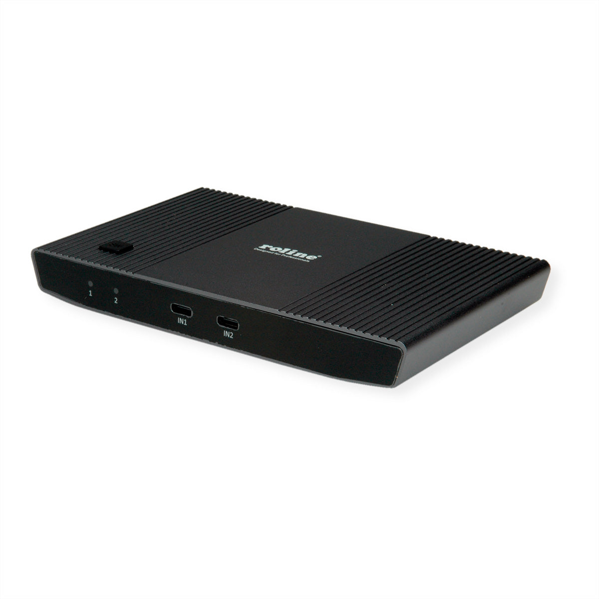 ROLINE 2-Port HDMI KVM-Switch – 4K/60 Hz, USB 3.0-Hub, USB-C PD 100 W