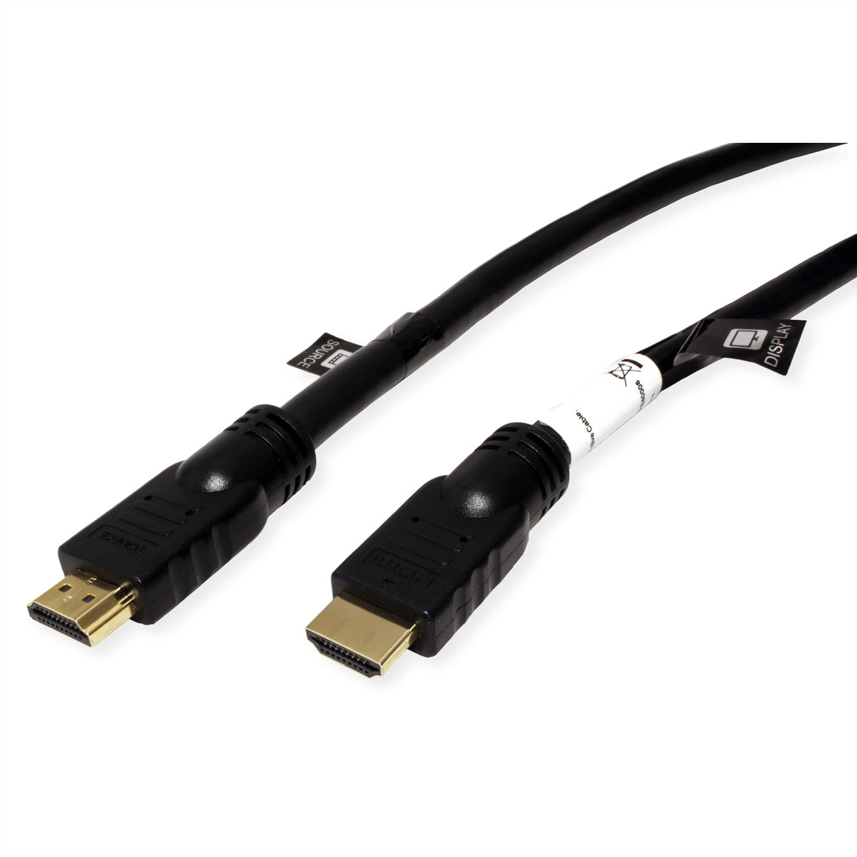 ROLINE HDMI Kabel HDMI 2.0 4K 60 Hz – 10 m – aktiv, Ethernet