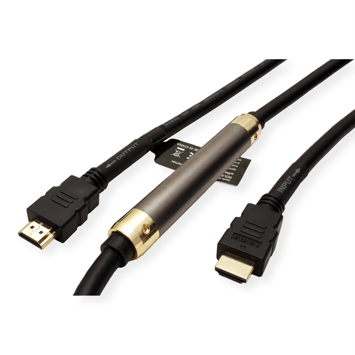 ROLINE HDMI Kabel 4K 30 Hz – 25 m – aktiv, Ethernet