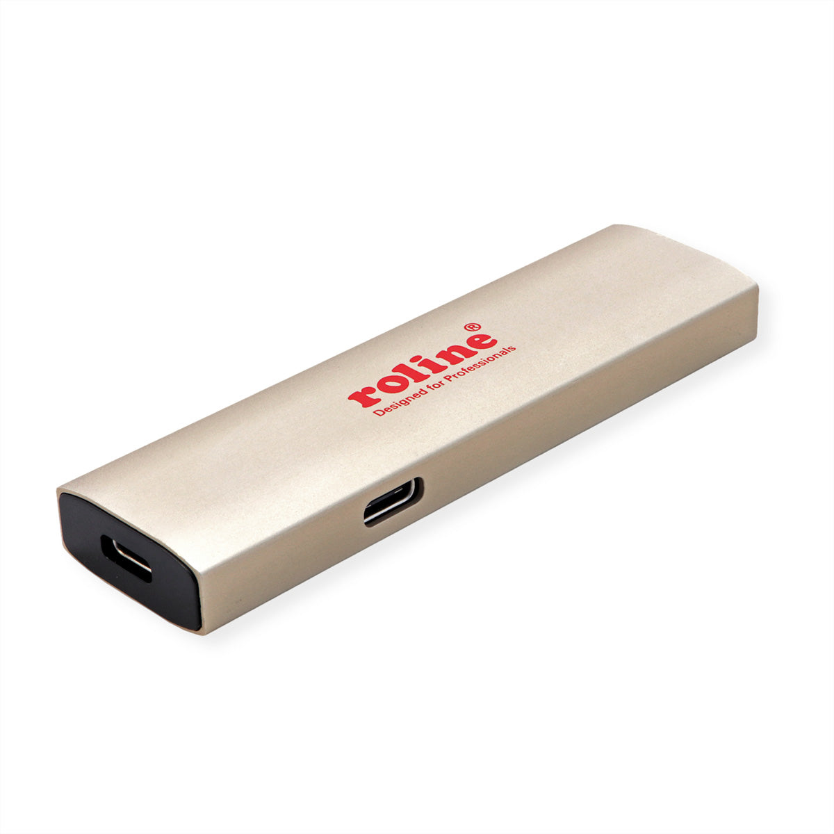 ROLINE USB-C zu HDMI Adapter – 8K (7680 × 4320) @ 60 Hz, Schwarz/Gold, für Geräte mit USB-C (DP Alt Mode)