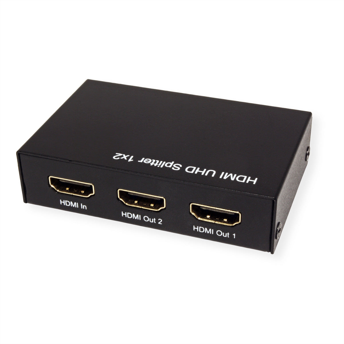 ROLINE HDMI-Video-Splitter, 1× HDMI In / 2× HDMI Out, 4K@60 Hz, 3D, Schwarz