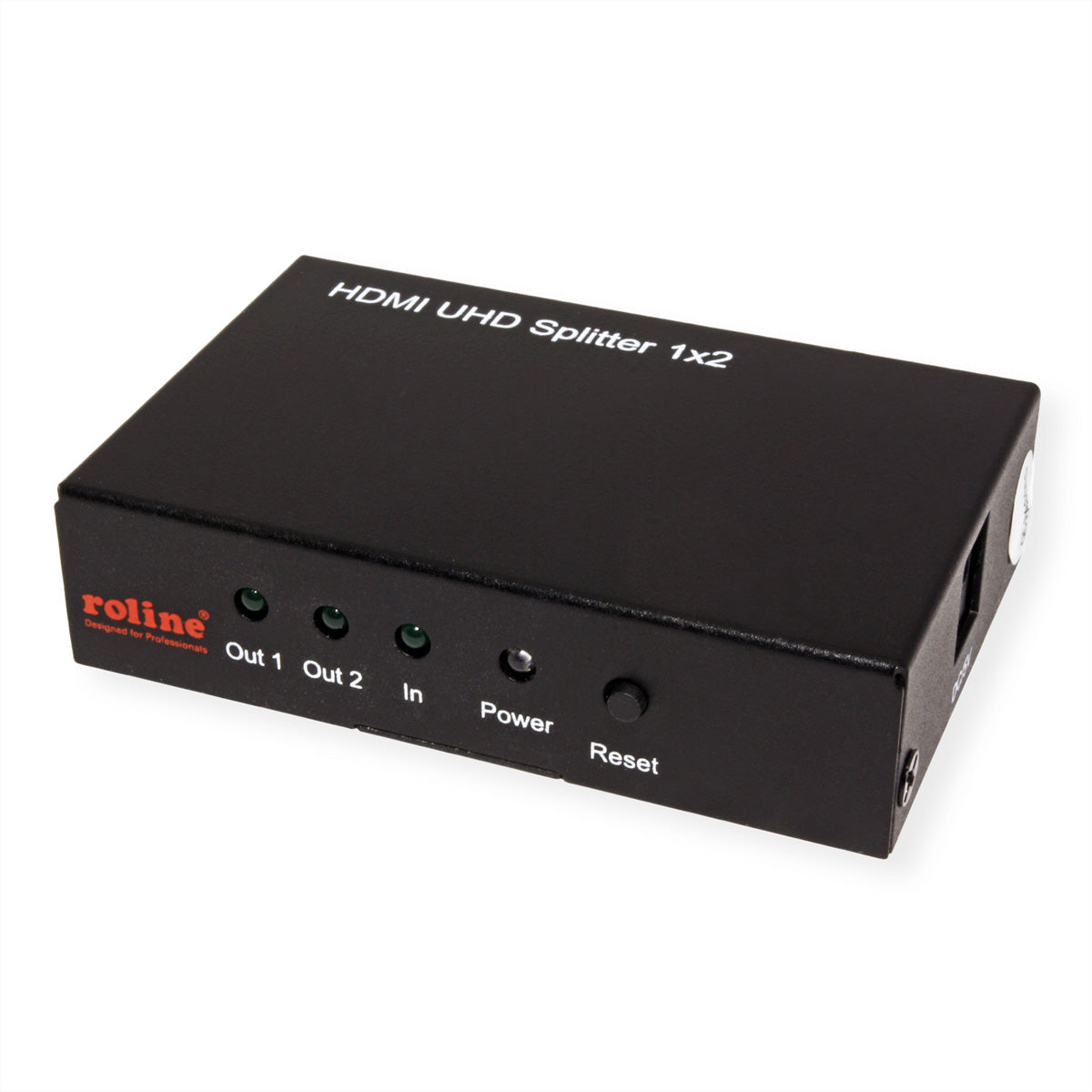 ROLINE HDMI-Video-Splitter, 1× HDMI In / 2× HDMI Out, 4K@60 Hz, 3D, Schwarz