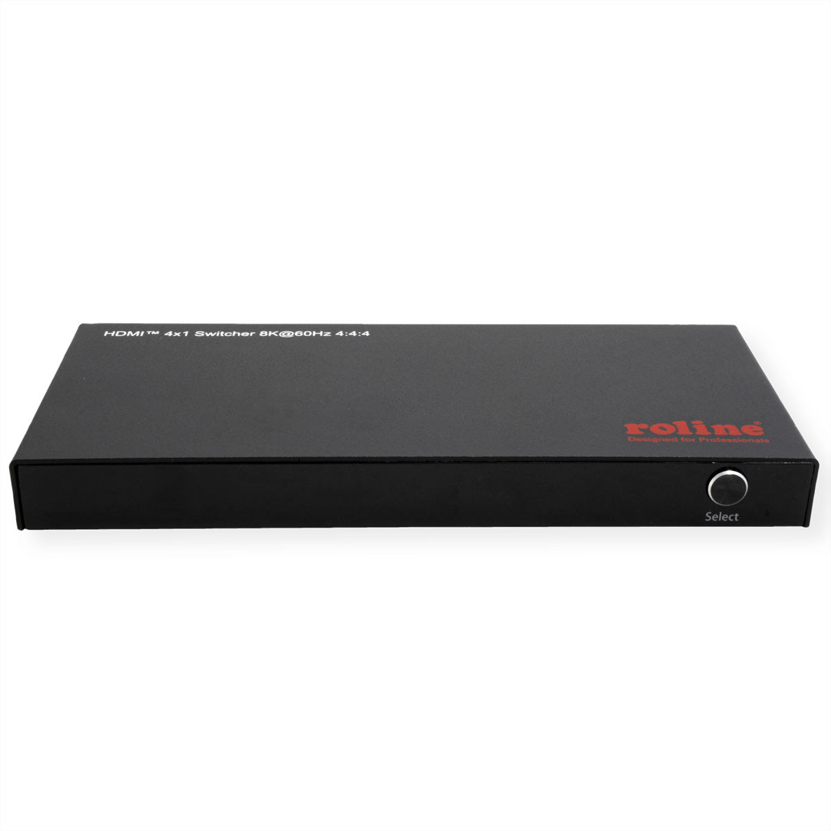 ROLINE HDMI Switch, 4×1, 8K@60 Hz, HDCP 2.3, IR-Fernbedienung, Schwarz