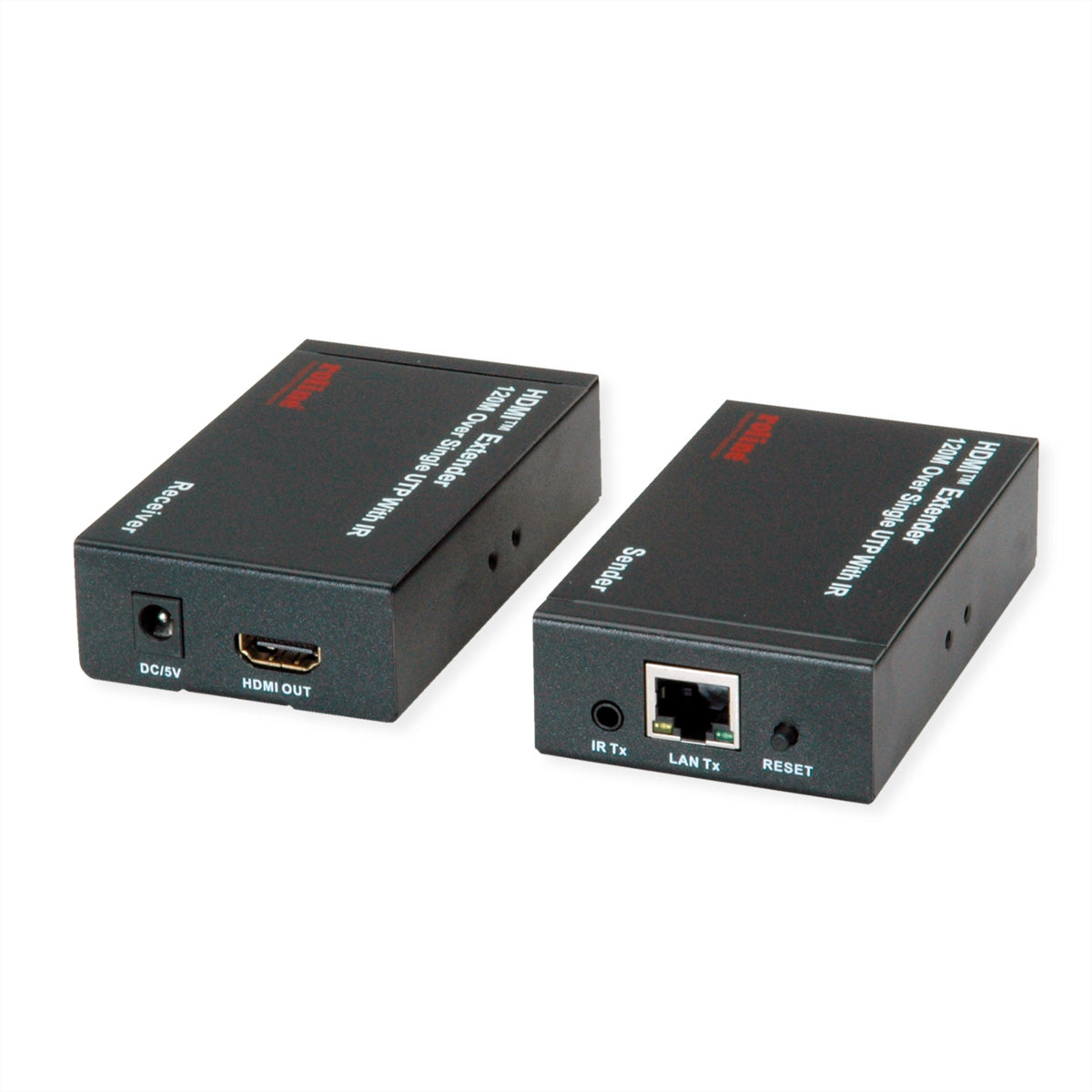 ROLINE HDMI-Extender-Set, über IP, 1080p@60 Hz, 120 m, IR