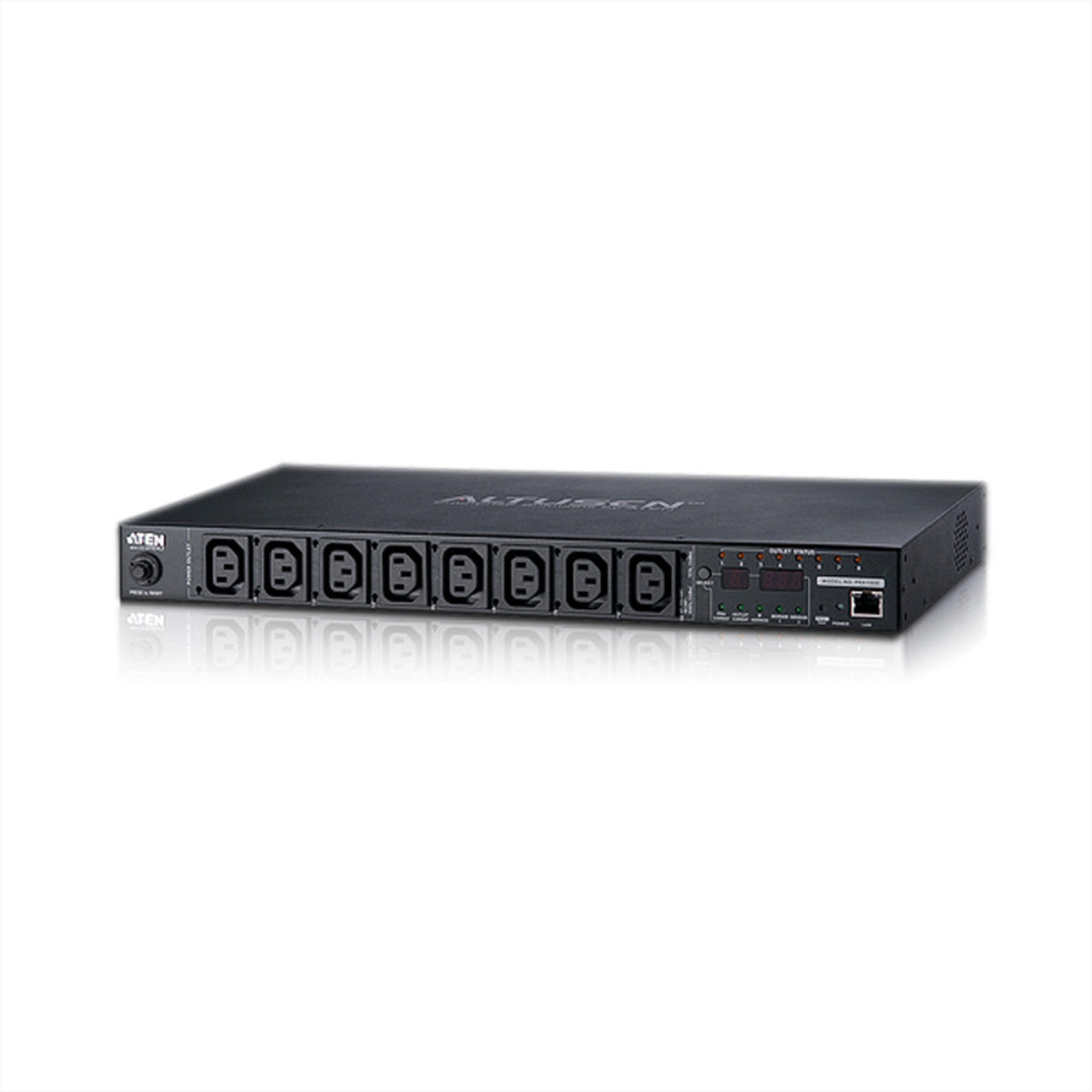 ATEN PE8108G – Rack-PDU überwacht, 8× IEC C13, 10 A, Stecker IEC C14, 1U horizontal, 2,3 kW