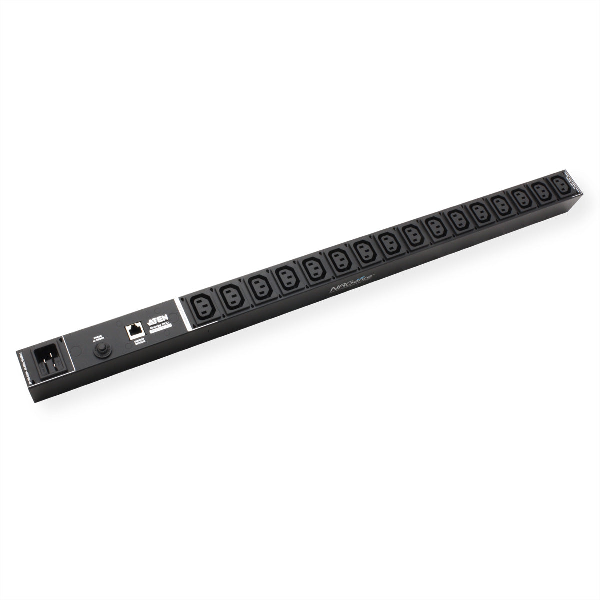 ATEN Rack-PDU – Überwacht, IP-Fernschaltung, 1-ph, Rack 0U, 16 A 230 V, 16×C13, C20 Eingang, 3,1 m