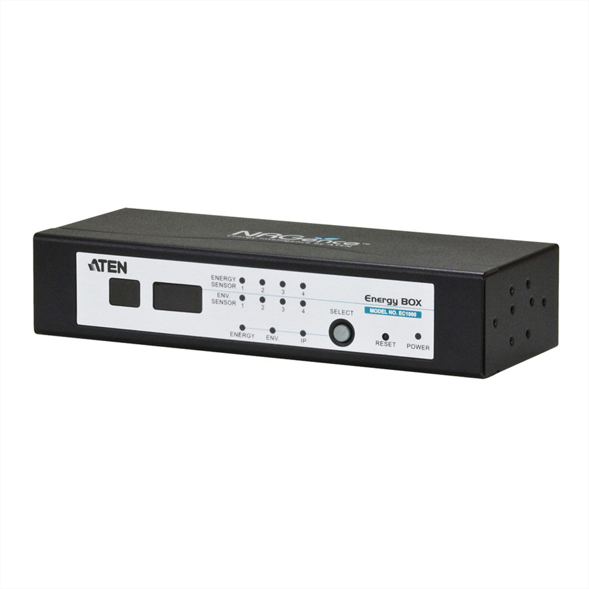 ATEN EC1000 – Energiemessgerät – 4× RJ45-Sensoren, 32 A pro Port, LAN (10/100 Mbps), für ATEN Energy-PDUs