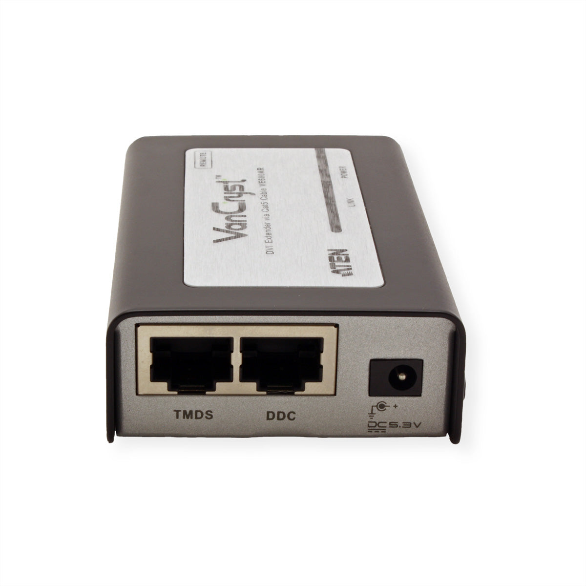 ATEN VE600A – DVI Extender-Set, über Cat5e, DVI Ein-/Ausgang, 1920×1200@60 Hz, 60 m, Stereo-Audio, IR, HDCP, Schwarz
