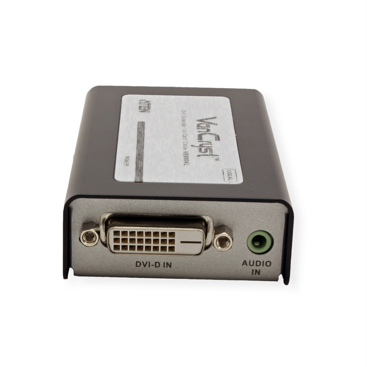 ATEN VE600A – DVI Extender-Set, über Cat5e, DVI Ein-/Ausgang, 1920×1200@60 Hz, 60 m, Stereo-Audio, IR, HDCP, Schwarz