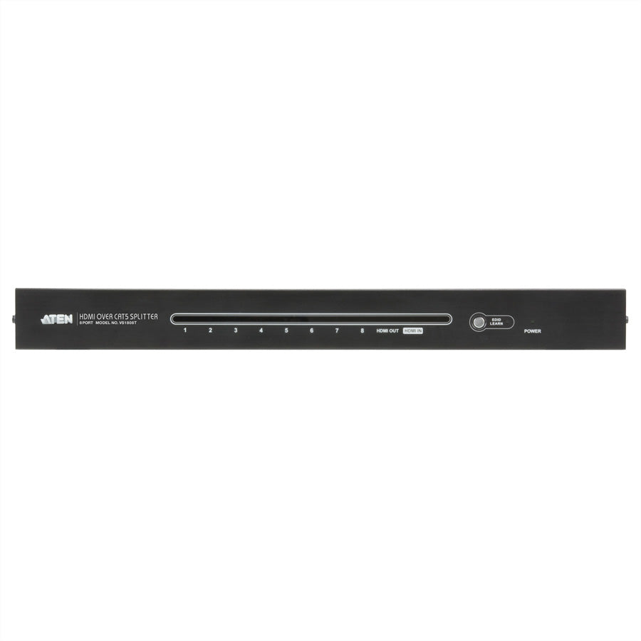 ATEN VS1808T – HDMI-Splitter über Cat5e, 1× HDMI Eingang / 8× RJ45 Ausgang, 1080p@40 m, 60 m, 3D, EDID, CEC, HDCP
