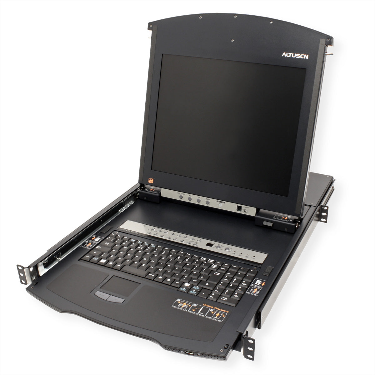 ATEN KL1516AiM – KVM-Switch – 16-Port, 43 cm (17") LCD, 1U, 19" Rack, Schwarz