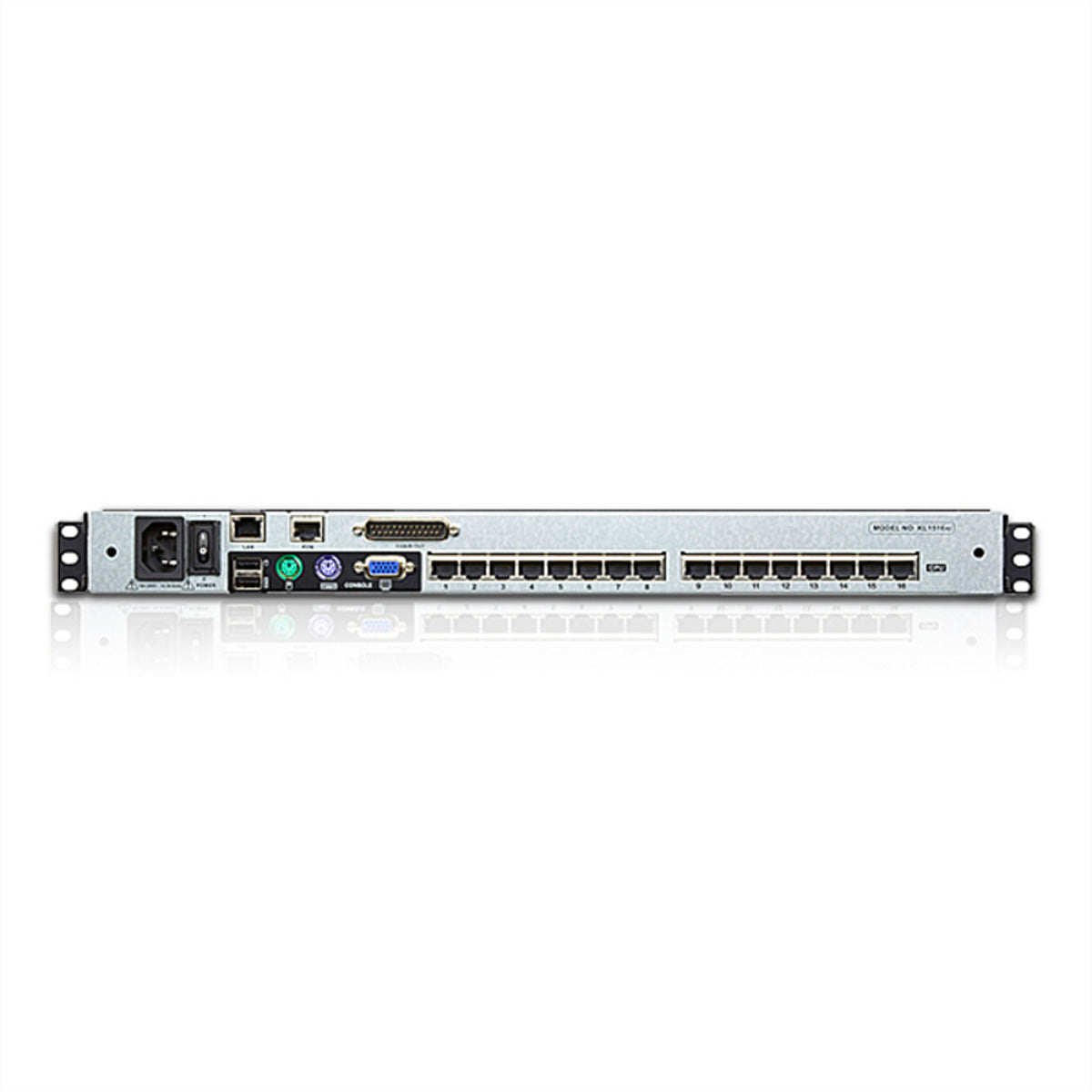 ATEN KL1516AiM – KVM-Switch – 16-Port, 43 cm (17") LCD, 1U, 19" Rack, Schwarz