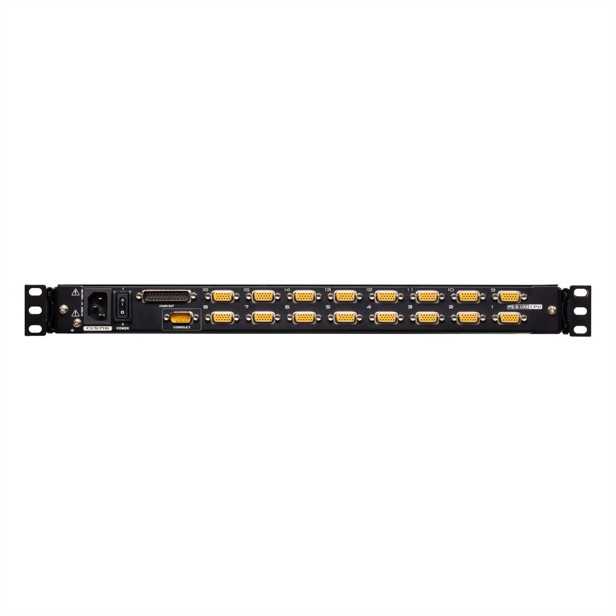 ATEN CL5716M – 16-Port VGA Rack-LCD-Konsole 17" – 1280 × 1024/75 Hz, USB/PS/2 – 1U