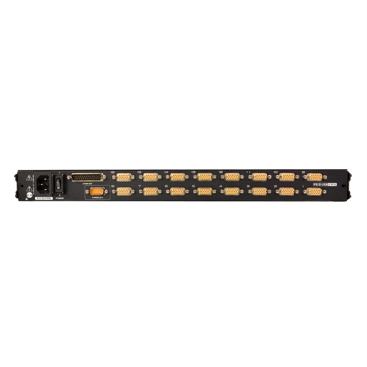 ATEN CL5716M – 16-Port VGA Rack-LCD-Konsole 17" – 1280 × 1024/75 Hz, USB/PS/2 – 1U