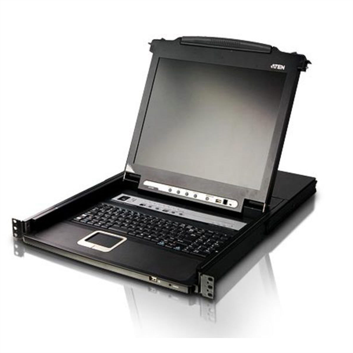 ATEN CL5716N – 17" Rack-LCD-Konsole – 16-Port VGA KVM, 1280 × 1024/75 Hz, USB/PS/2, ES QWERTY – 1U