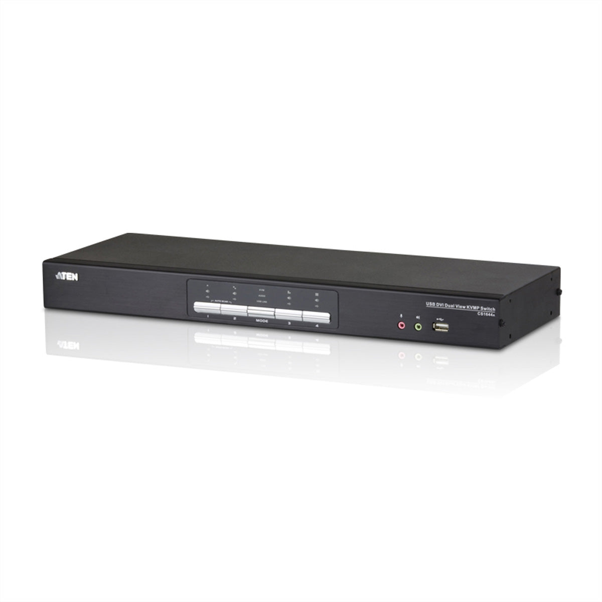 ATEN CS1644A KVM-Switch – USB, 2× DVI, 2× USB-A, 3,5 mm Audio, für Windows/Mac/Linux