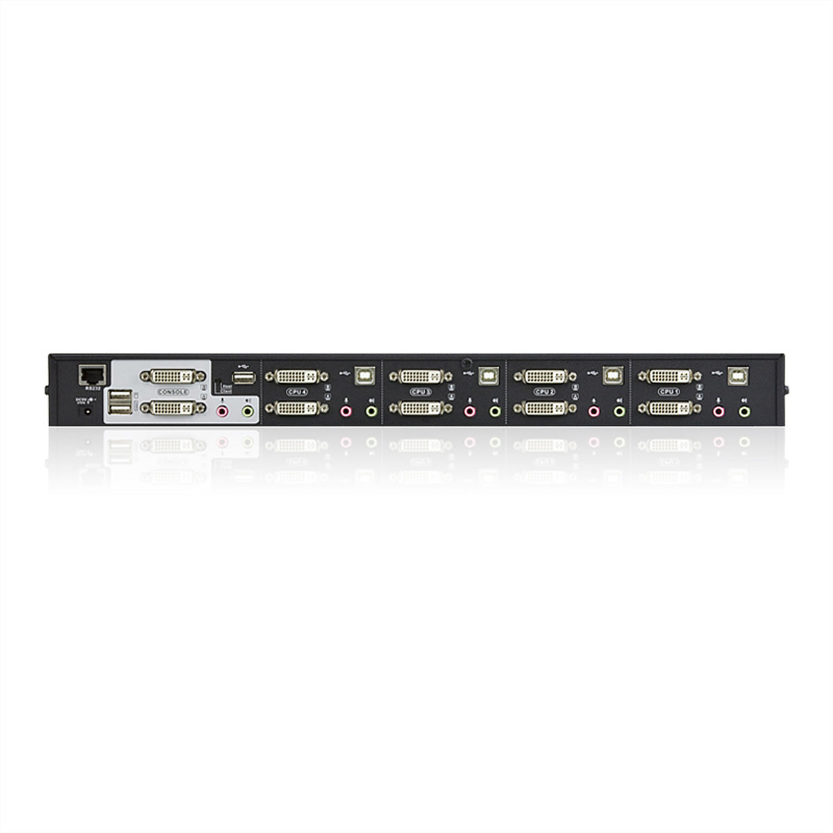 ATEN CS1644A KVM-Switch – USB, 2× DVI, 2× USB-A, 3,5 mm Audio, für Windows/Mac/Linux