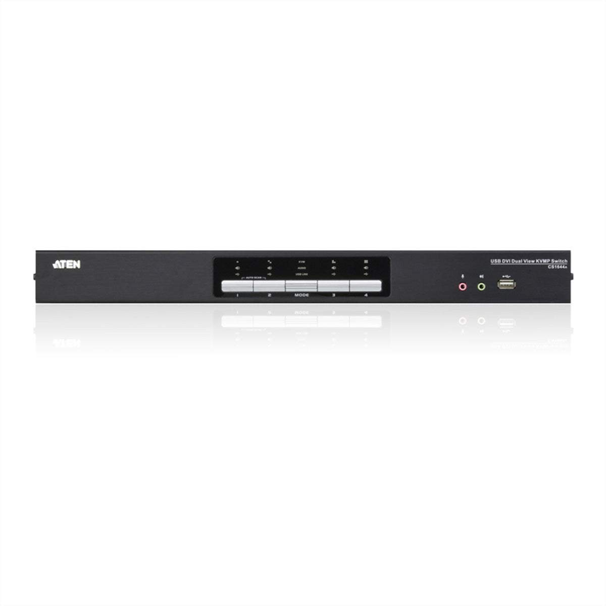 ATEN CS1644A KVM-Switch – USB, 2× DVI, 2× USB-A, 3,5 mm Audio, für Windows/Mac/Linux