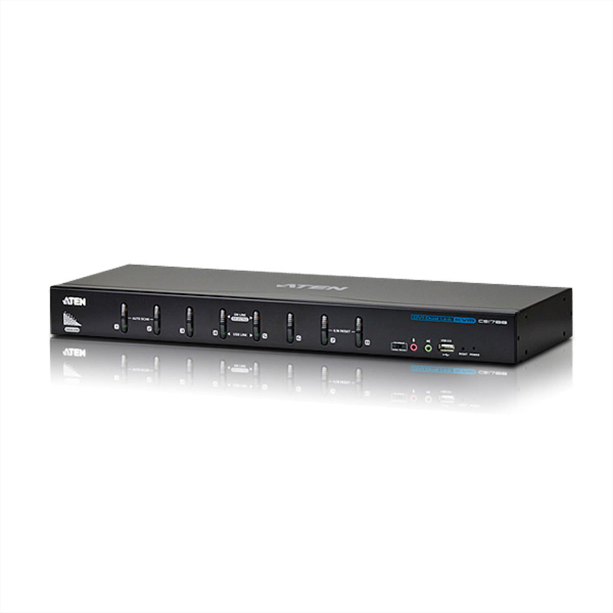 ATEN CS1788 – KVM-Switch – 8-Port, DVI-I – 2560 × 1600 @ 60 Hz, Audio, für Windows, Mac & Linux