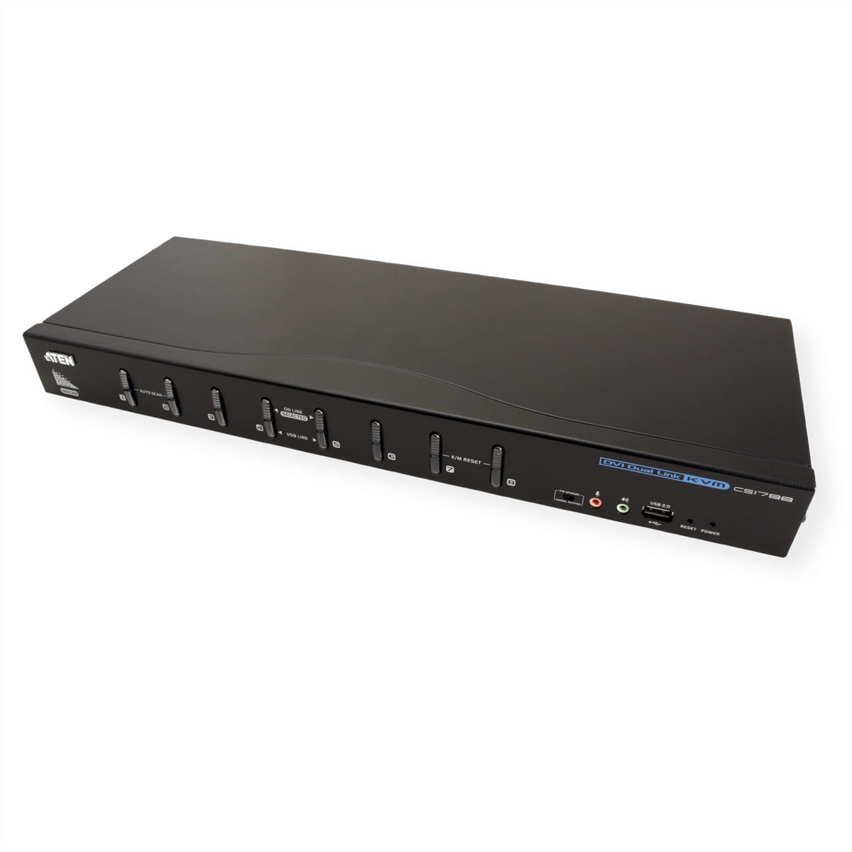 ATEN CS1788 – KVM-Switch – 8-Port, DVI-I – 2560 × 1600 @ 60 Hz, Audio, für Windows, Mac & Linux