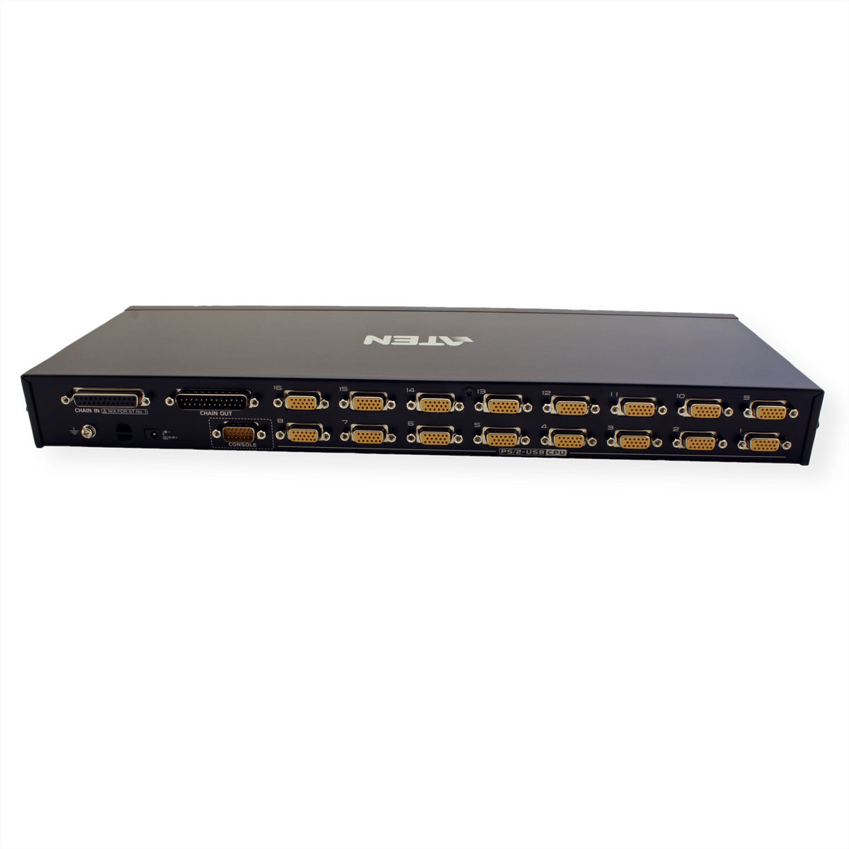 ATEN CS1716A – KVM-Switch (VGA, PS/2, USB) – 16×Computer, 19" Rack, 1U, Schwarz