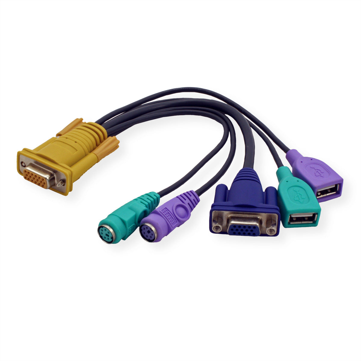 ATEN CS1716A – KVM-Switch (VGA, PS/2, USB) – 16×Computer, 19" Rack, 1U, Schwarz
