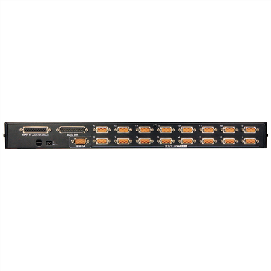 ATEN CS1716A – KVM-Switch (VGA, PS/2, USB) – 16×Computer, 19" Rack, 1U, Schwarz