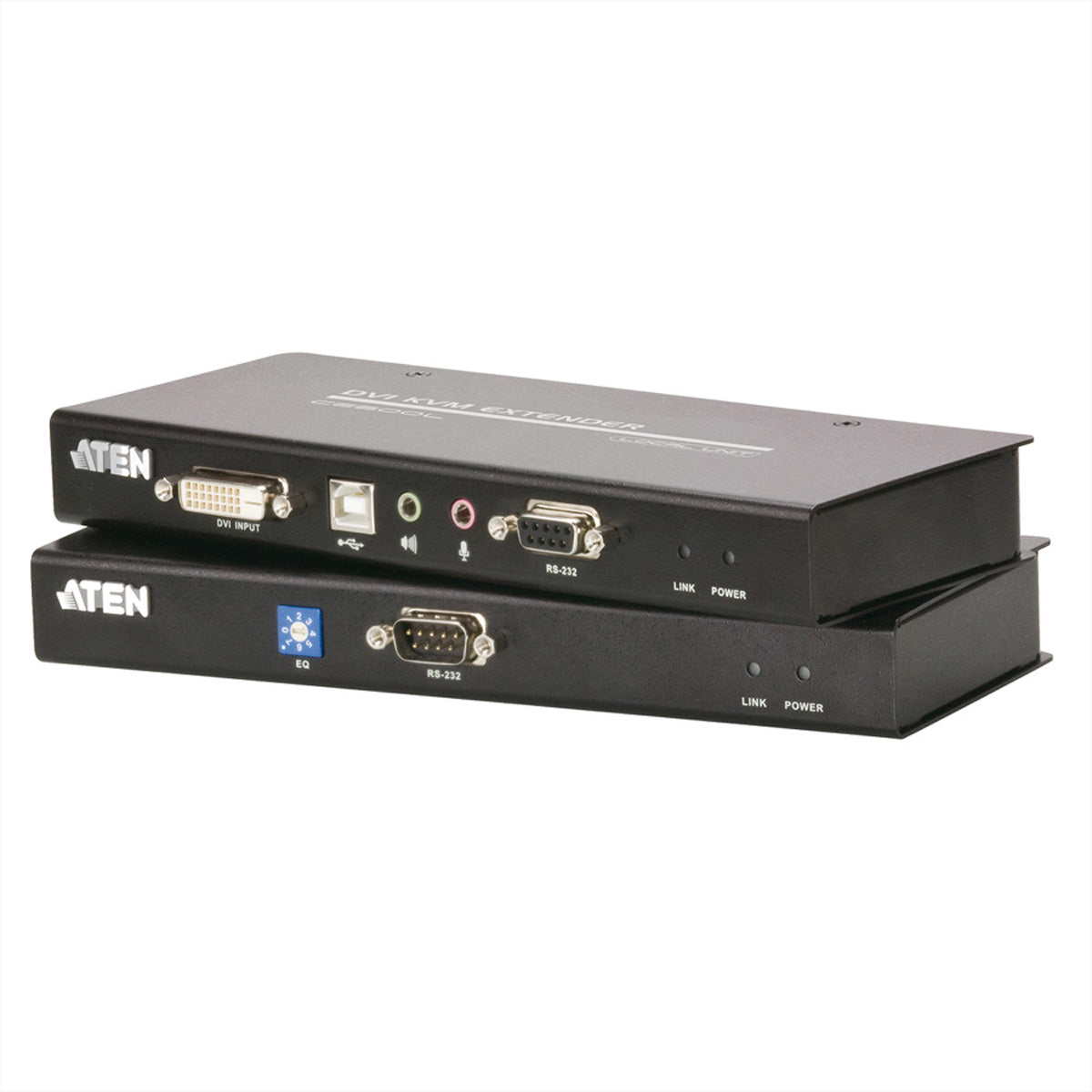 ATEN CE600 – KVM-Extender-Set, DVI – 1920 × 1200/60 Hz (bis 30 m), USB, RS-232 – bis 60 m über Cat 5e
