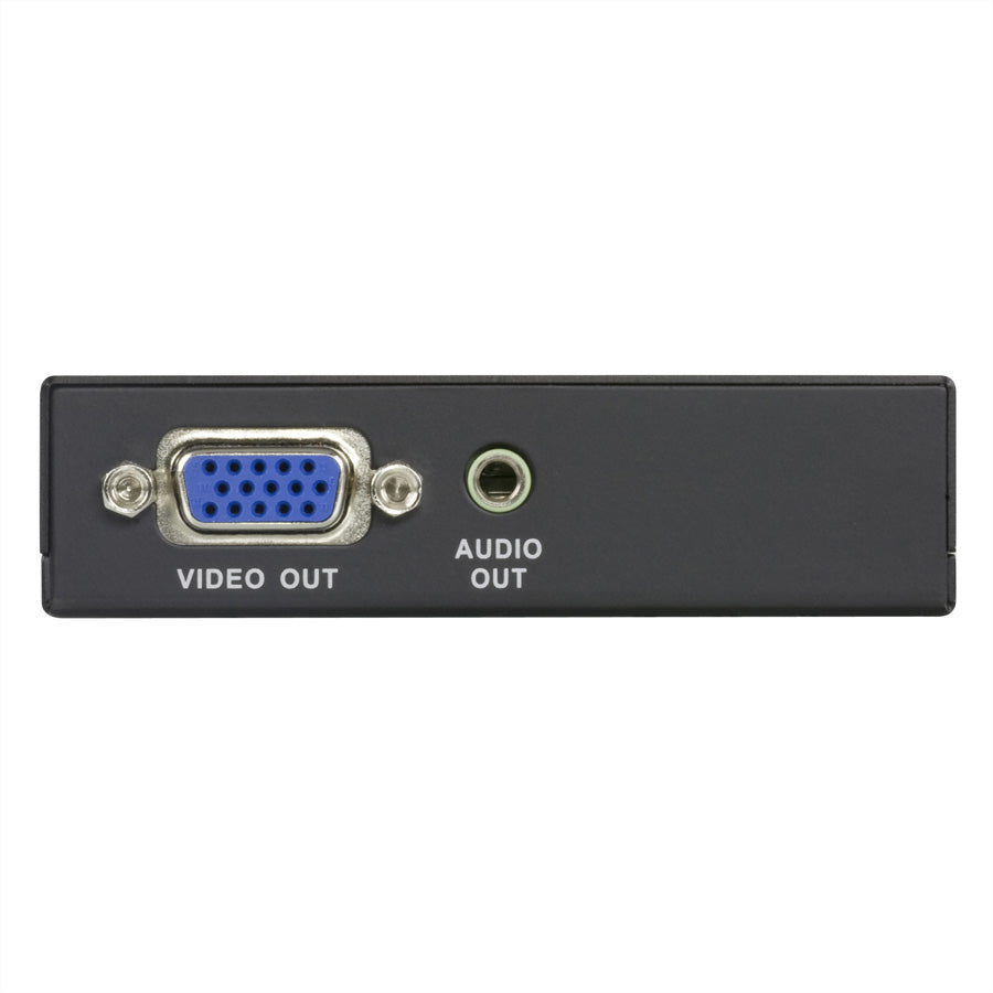 ATEN VE170R – AV-Receiver (VGA über Cat5), 1920 × 1200 @60 Hz, 300 m, Mono-Audio, für VE170T, Schwarz