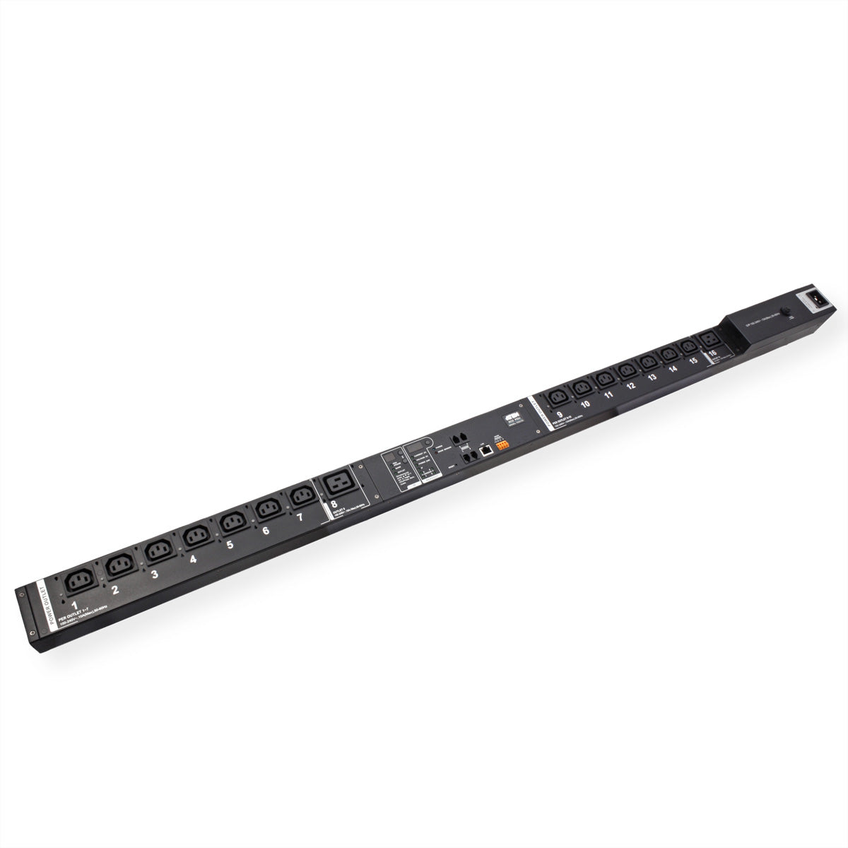 ATEN PE8216 – Rack-PDU gemessen, geschaltet, 14× IEC C13 + 2× IEC C19, 16 A, Stecker IEC C20, 0U vertikal, 3,6 kW