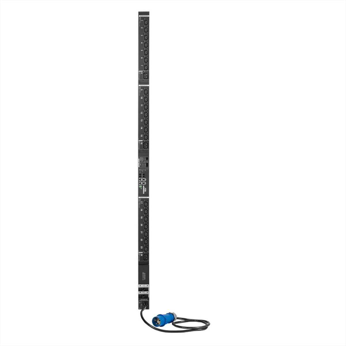 ATEN PE8324 Rack-PDU – 0U, 24× IEC C13/C19, IEC 60309 (CEE 32A 3P+N+PE), 32 A, 1,6 m, schwarz