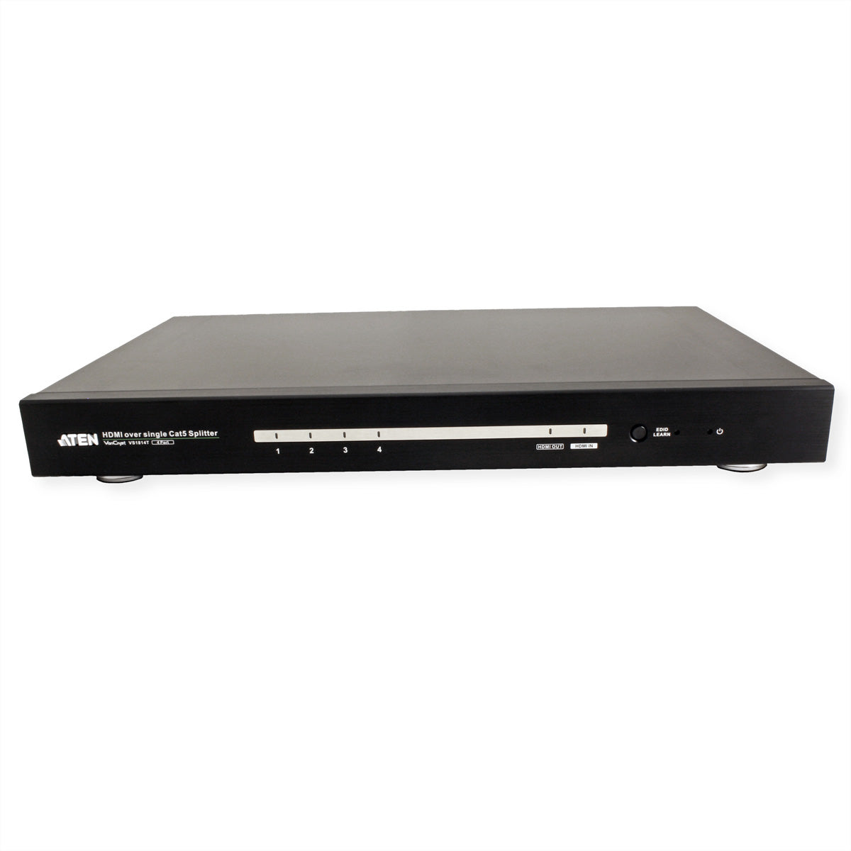 ATEN VS1814T – HDMI-Splitter über Cat5e, 1× HDMI Eingang / 4× HDMI Ausgang, 4K, 100 m, HDR, HDCP, für VE812R