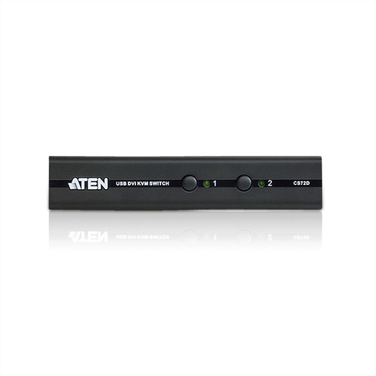 ATEN CS72D – KVM-Switch – 2-Port, DVI-D – 1920 × 1200 @ 60 Hz, Audio