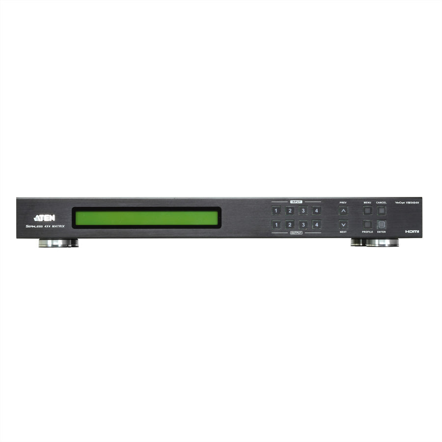 ATEN VM5404H – HDMI Matrix-Switch, Matrix 4×4, 1080p@60 Hz, 15 m, Scaler, RS‑232/IR, CEC