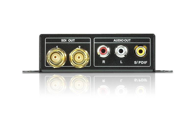 ATEN VC840 HDMI zu 3G/HD/SD-SDI Konverter – 2× SDI-Ausgang, bis 90 m (3G), 8-Kanal-Audio – Schwarz