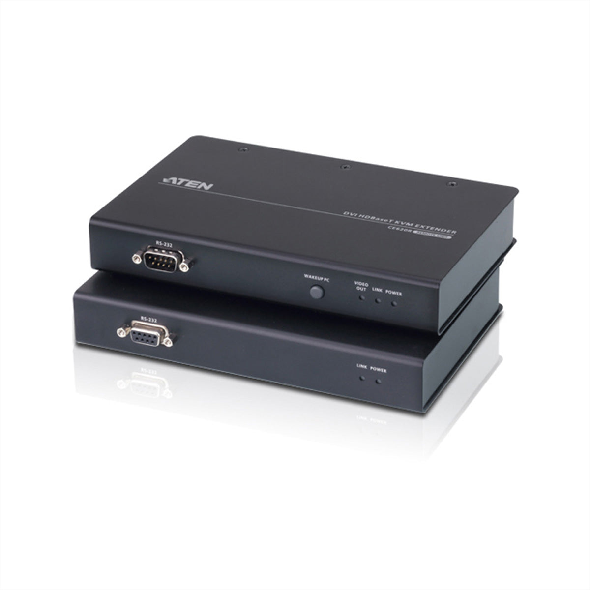 ATEN CE620 – KVM-Extender-Set DVI – 1920 × 1200, HDBaseT 2.0 über Cat5e/6 – bis 100 m, USB 2.0, 2-Kanal PCM